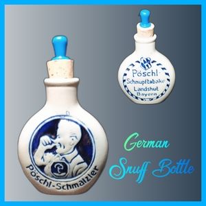 Vintage German Snuff Bottle